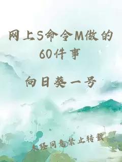 网上S命令M做的60件事